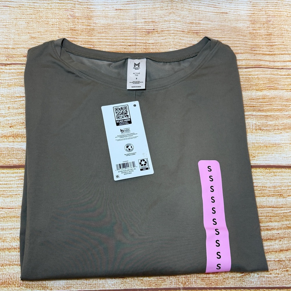 Member’s Mark Women’s Active T-shirt‎ Brown - Picture 7 of 9